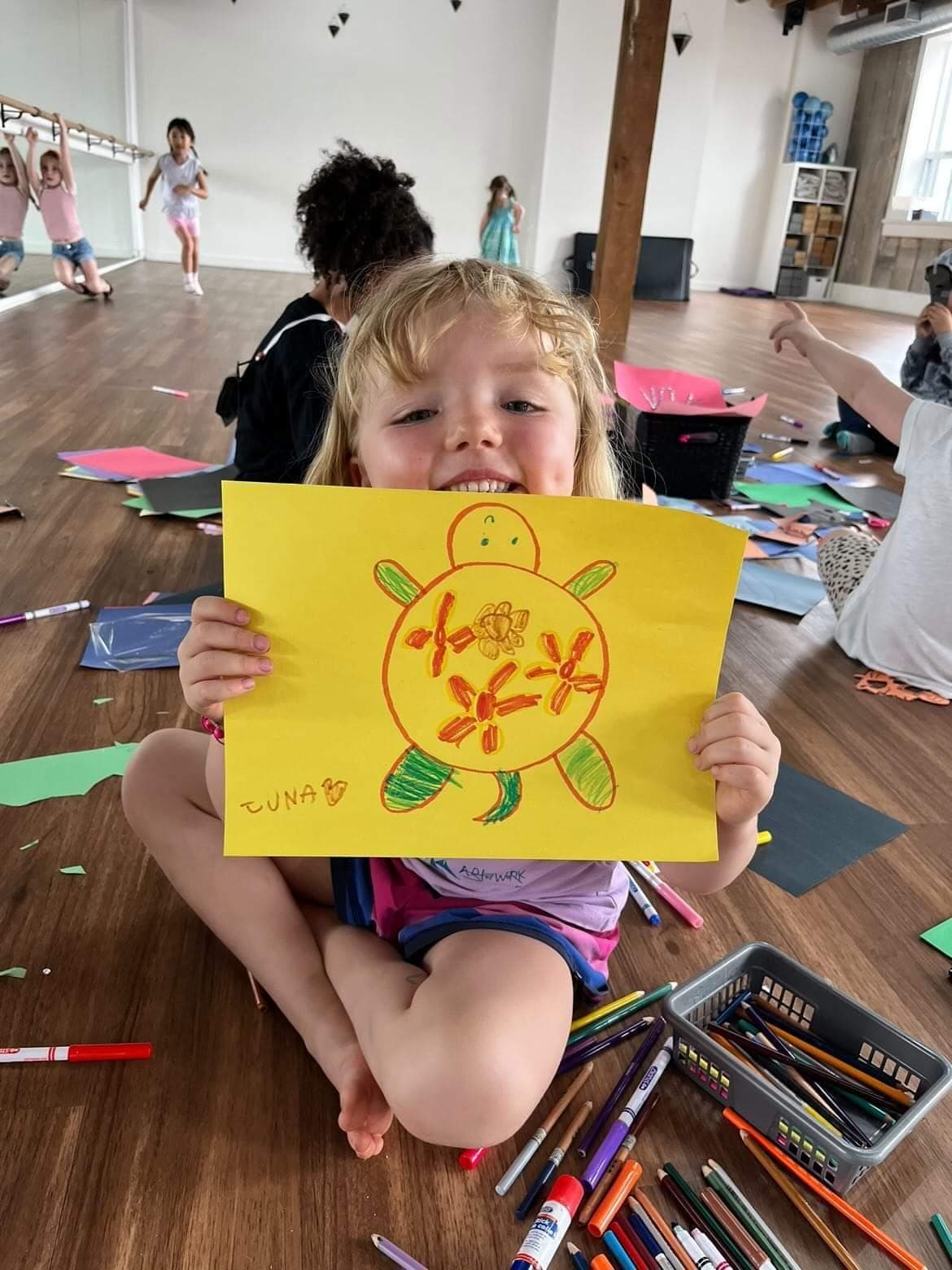 A kid at a day camp program in Toronto